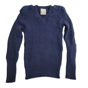 VTG Brigade Quartermasters Woolly Pully Wool Military Sweater Sz 38 S/M England‎